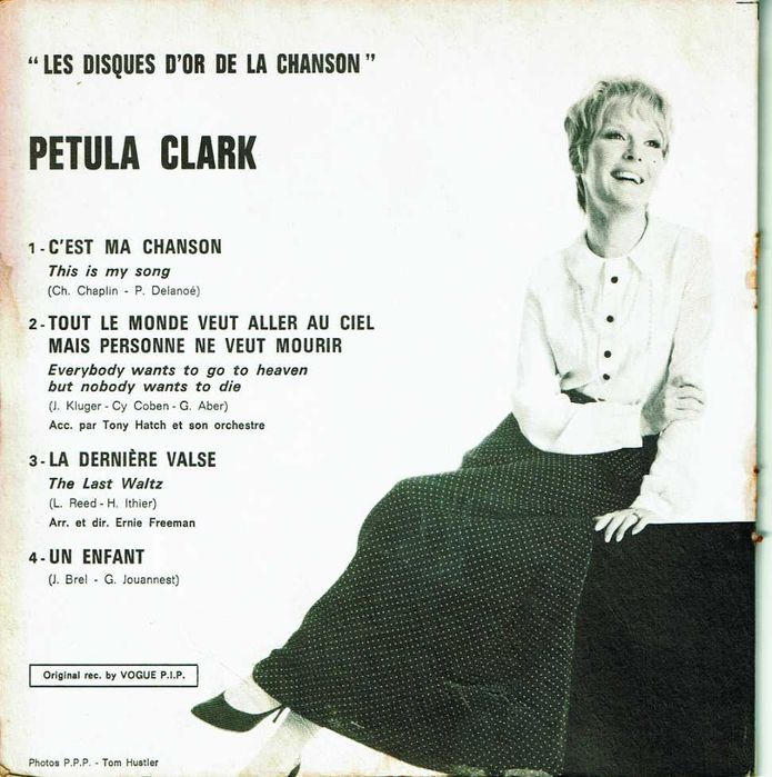 Petula Clark - Les disques d'or de la chanson  -  vinil 45 Rpm