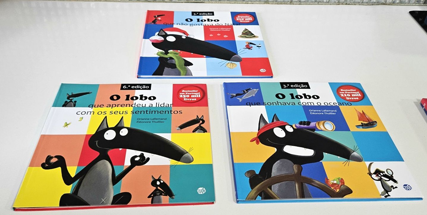 Livros infantis da colecção "O Lobo"