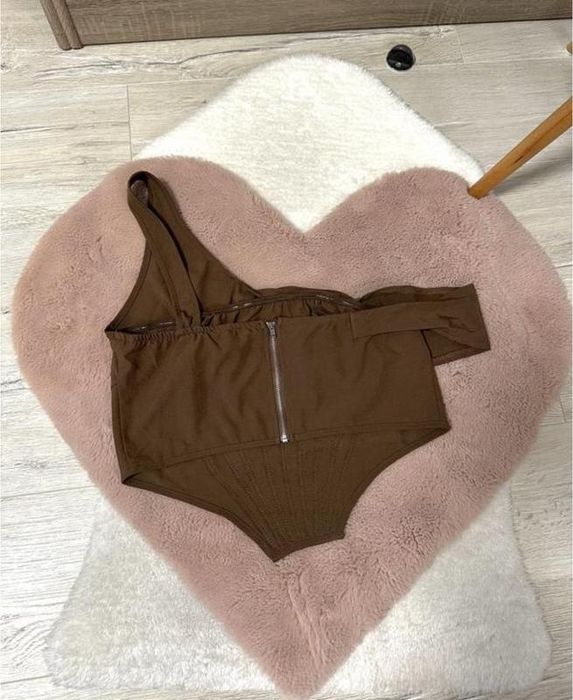 Gorset - Top w kolorze Brązu