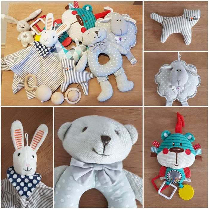 Zabawki grzechotki misie wczesnoniemowlęce