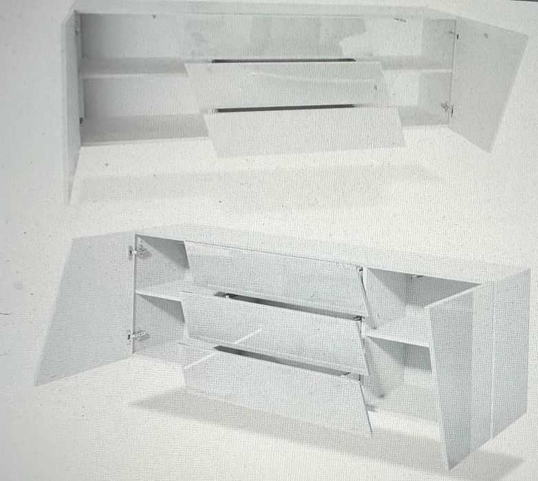 Cómoda Aparador LED Houston – Novo, Branco Brilho