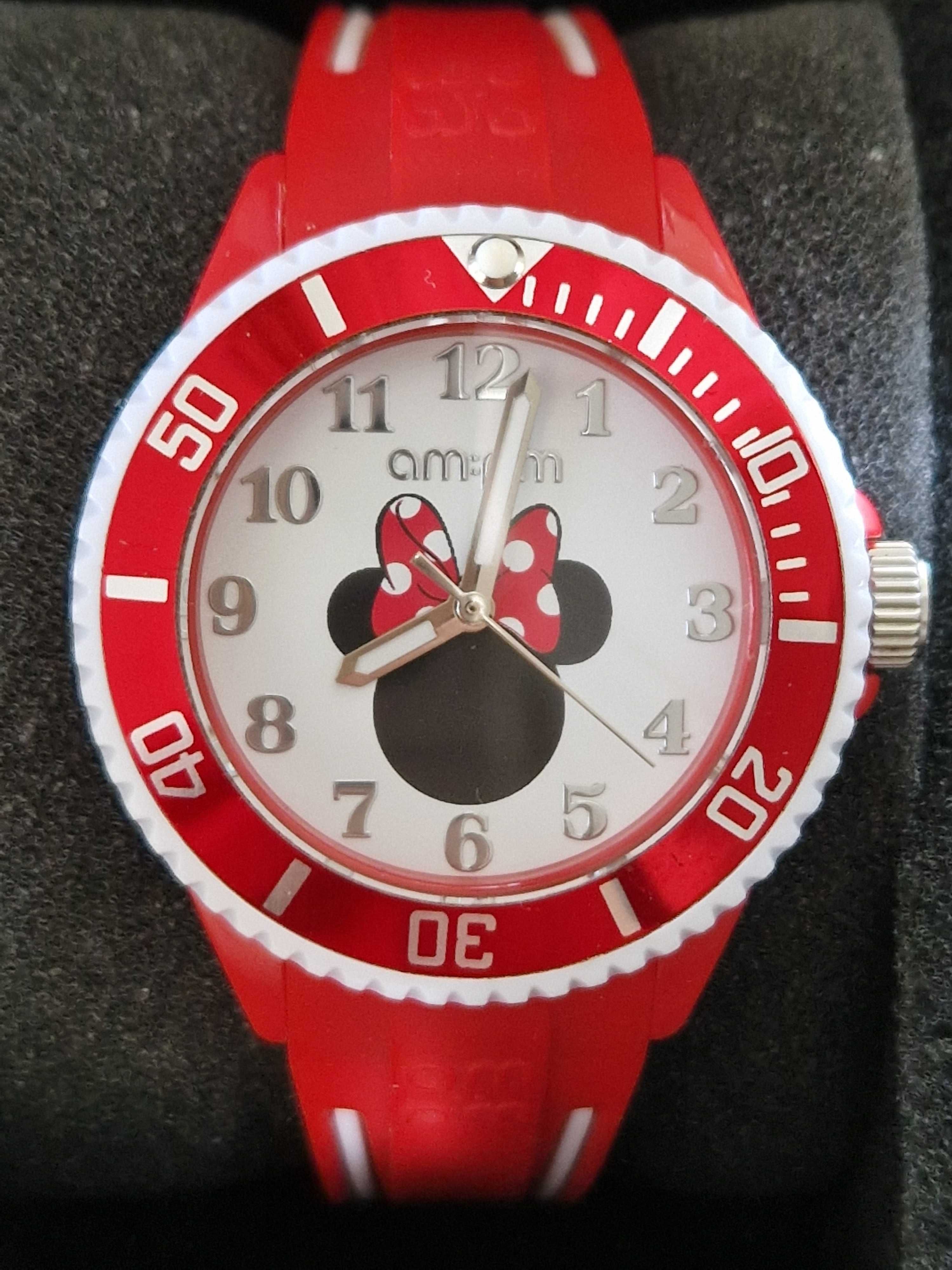 Zegarek dla dziewczynki myszka Mickey am.pm, komunijny
