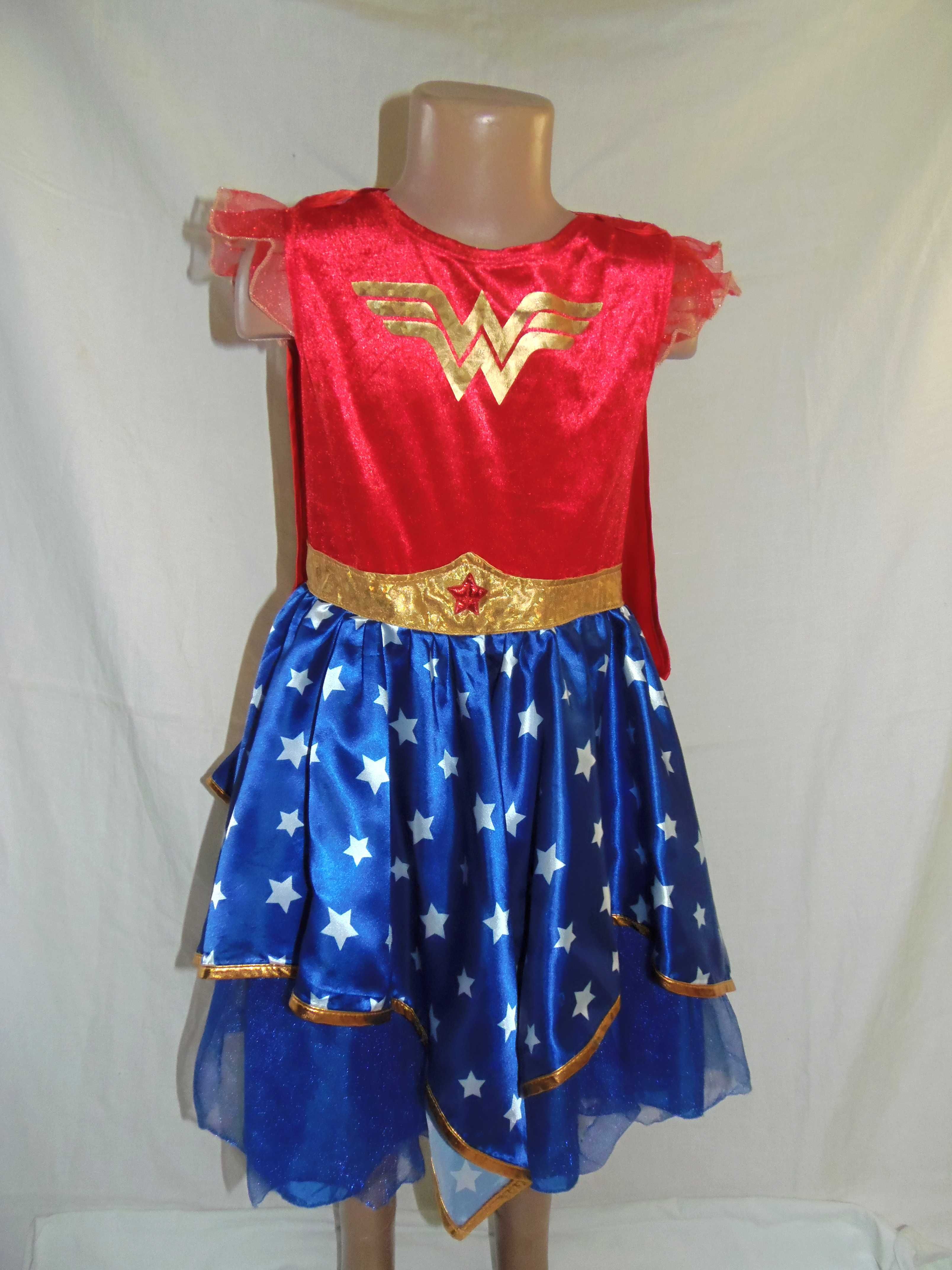 Карнавальное платье чудо-женщина на 9-10 лет