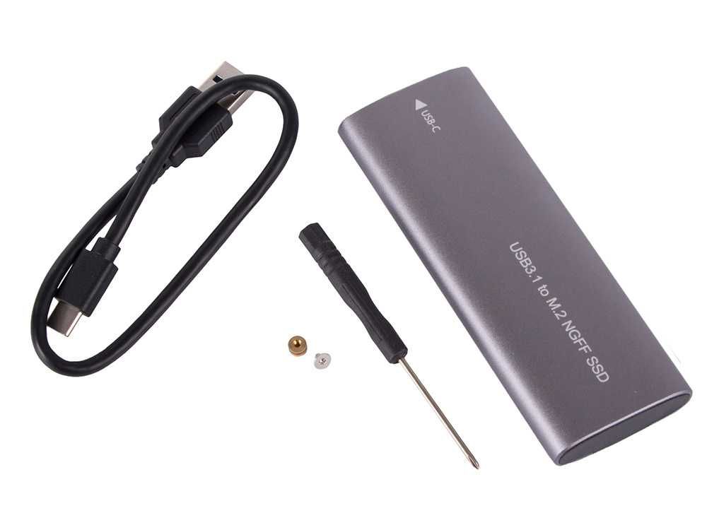 Obudowa adapter dysku kieszeń m.2 sata ngff usb typ-c 3.1 2230/2280mm