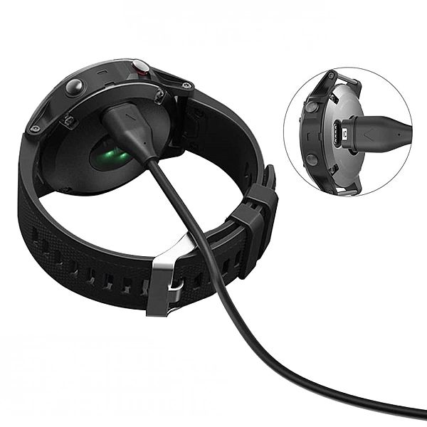 Kabel Tech-Protect MC04 UltraBoost USB-A do zegarka Garmin 1m - czarny