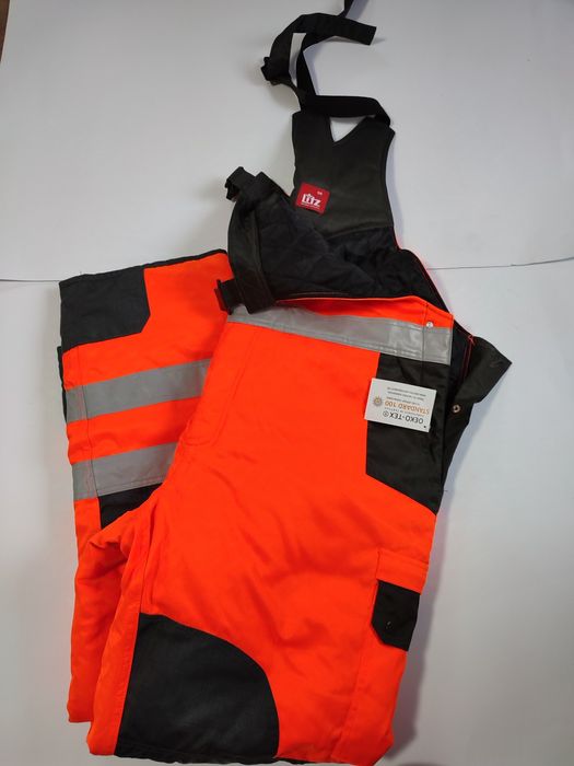 Spodnie robocze, ocieplane ogrodniczki, firmy Litz, roz 56, nowe z met