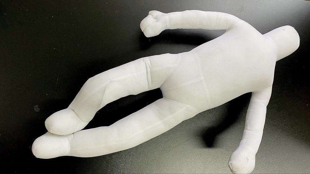 Манекен дитячий м'який демонстраційний для одягу білий 2 шт