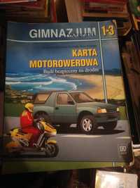 Podręcznik szkolny karta motorowerowa