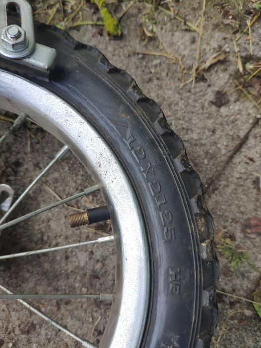 Koło przednie do wózka trzykołowego rowerowego