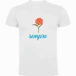 Tshirt estampada "sempre"