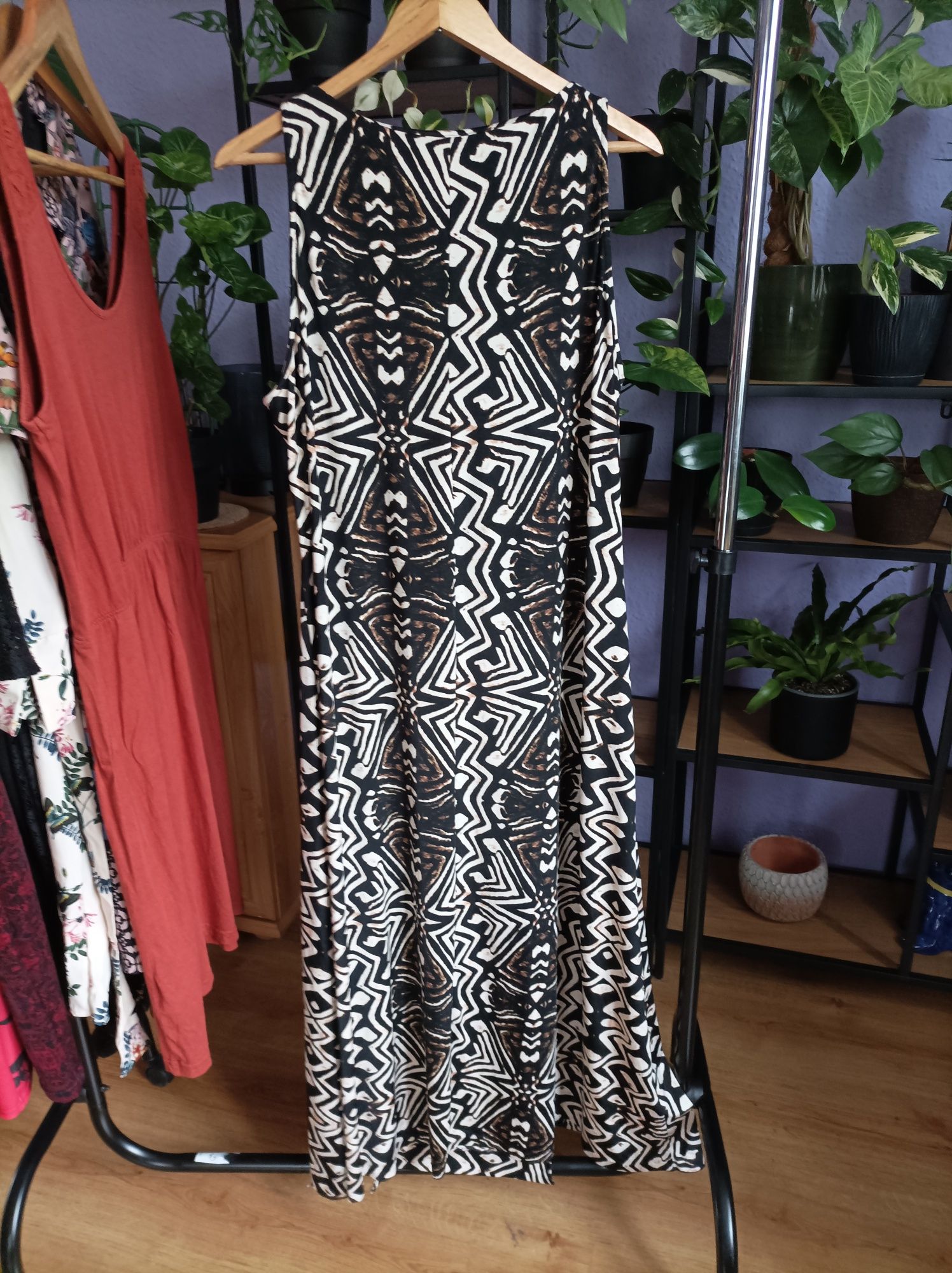 Wallis sukienka maxi aztec print 46 48 50