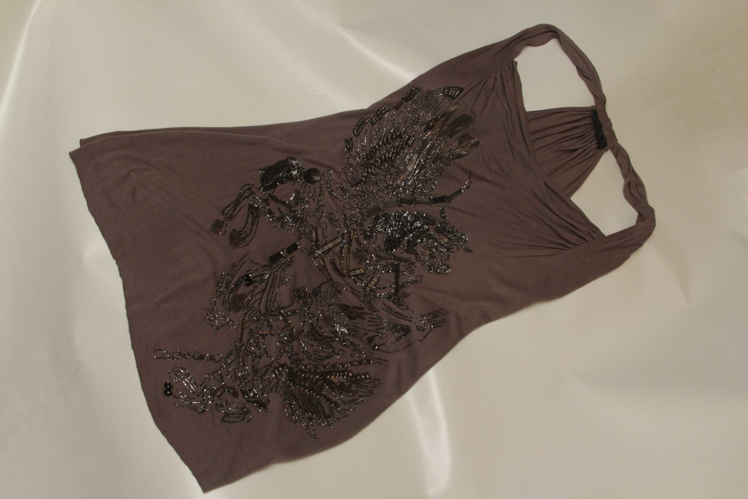 AllSaints рр 14 платье из вискозы и метала