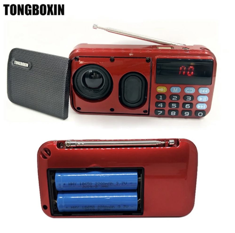 Радио fm,  радиоприемник tongboxin, колонка bluetooth