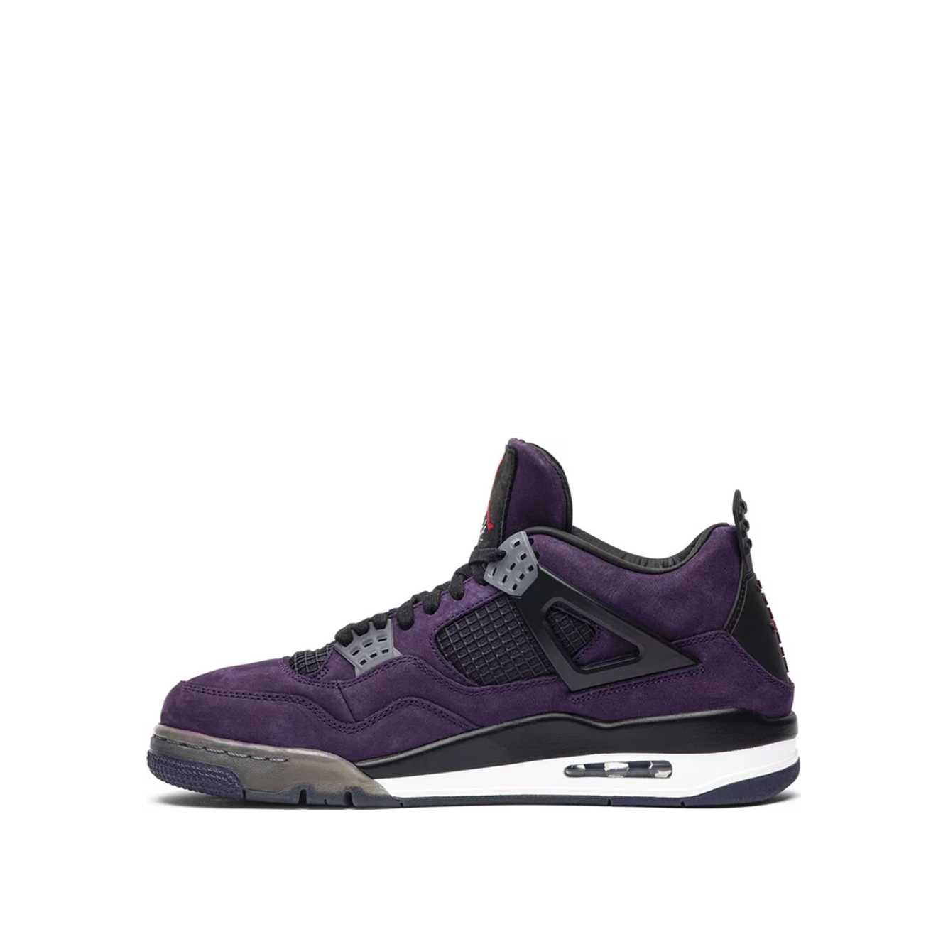 Кросівки Travis Scott x Air Jordan 4 Retro 'Purple Suede - White Midso