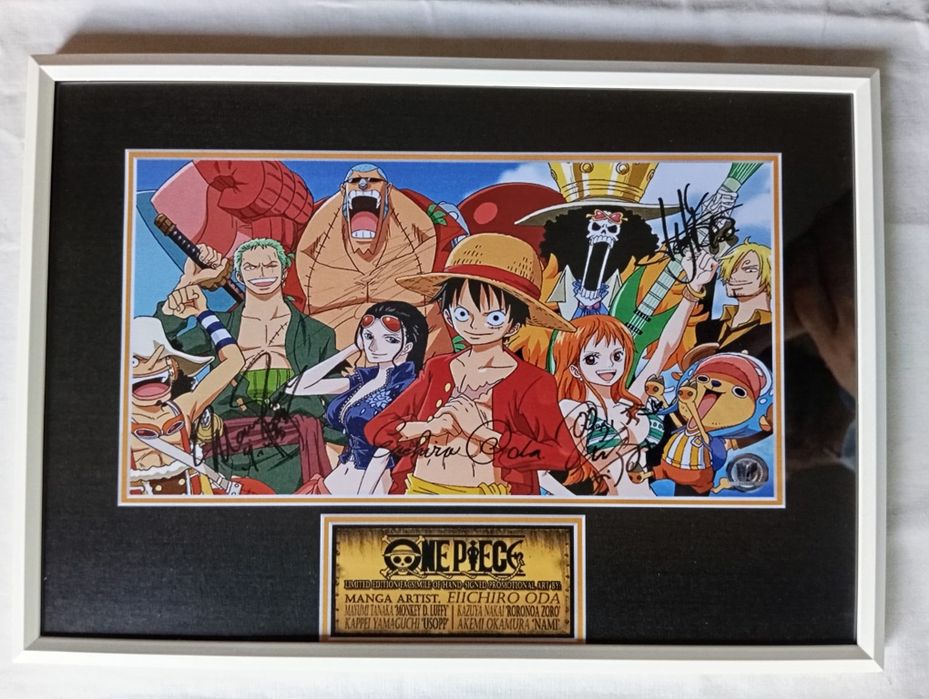 Moldura Série One Piece com Autógrafos (A4)
