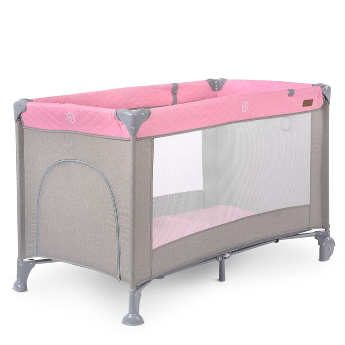 Манеж дитячий на колесах Pink.