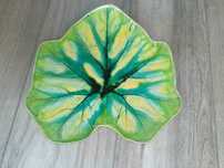 Ozdobny talerz ceramiczny patera liść
