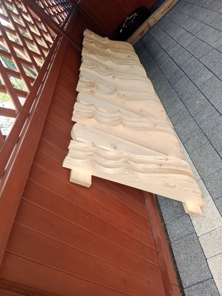 Płotek  ozdobny drewniany o  szerokości 250 cm / wysokości 71 cm