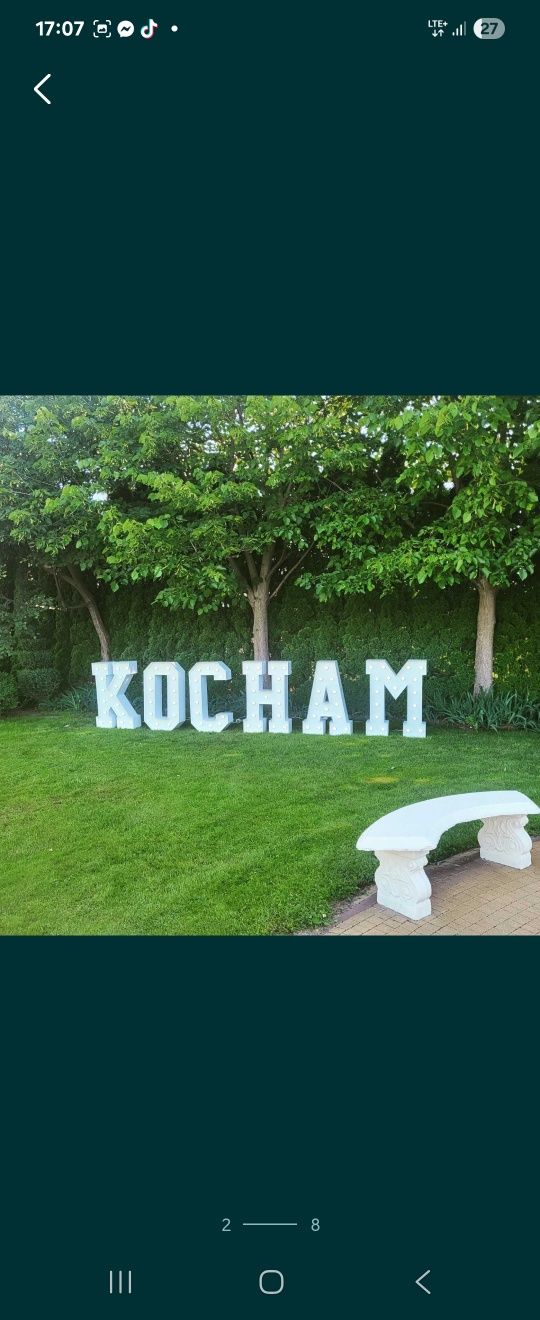 Wynajem napisów Led np Kocham i wiele innych. Mega ceny!