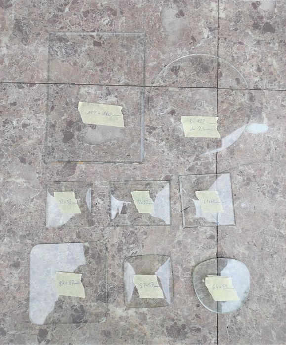 Szybka szkiełko nietypowe starego zegara budzika różne