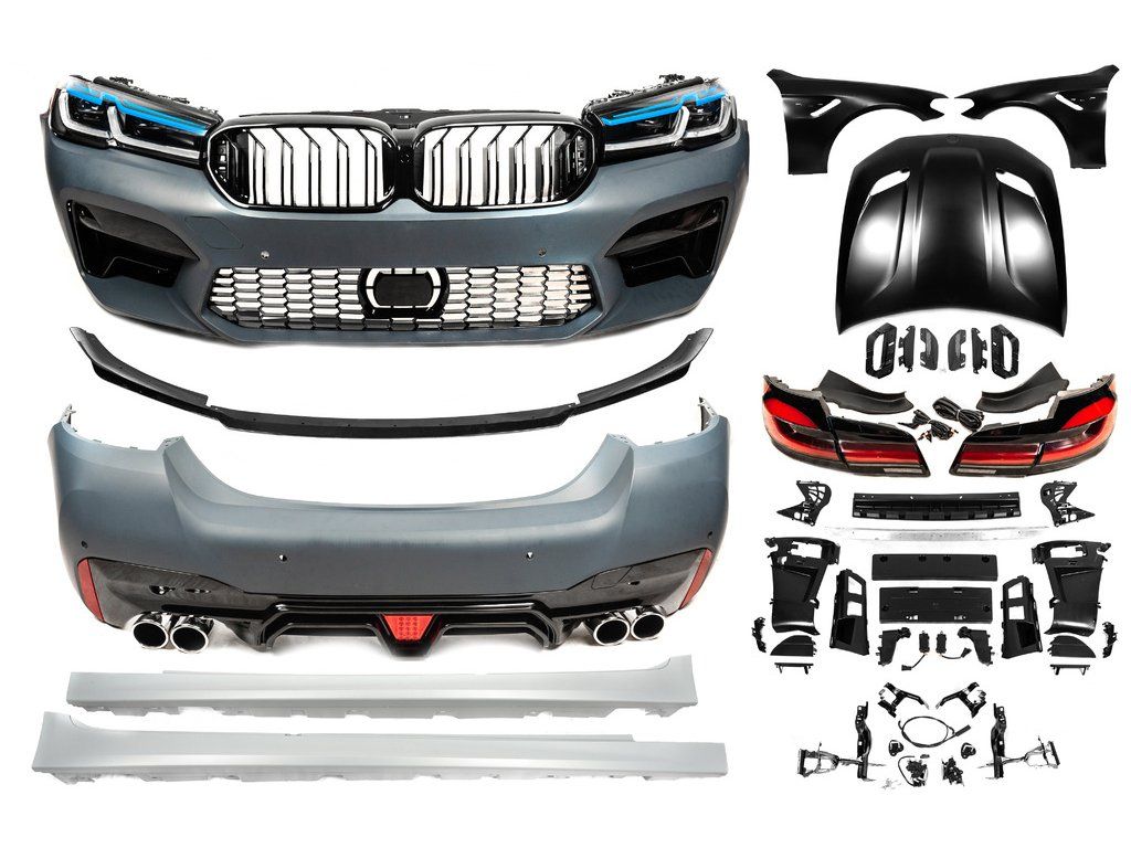 BMW 5 F10 Комплект рестайлінгу (обвісів) в G30 M5