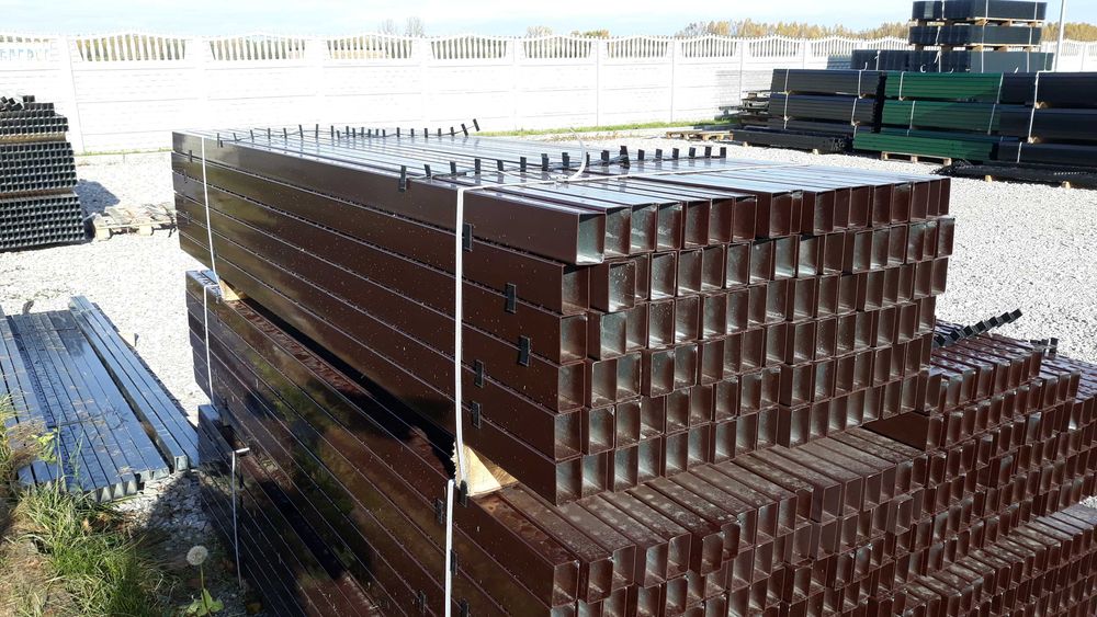 Słupek ogrodzeniowy ocynkowany + RAL 60x40 2000mm