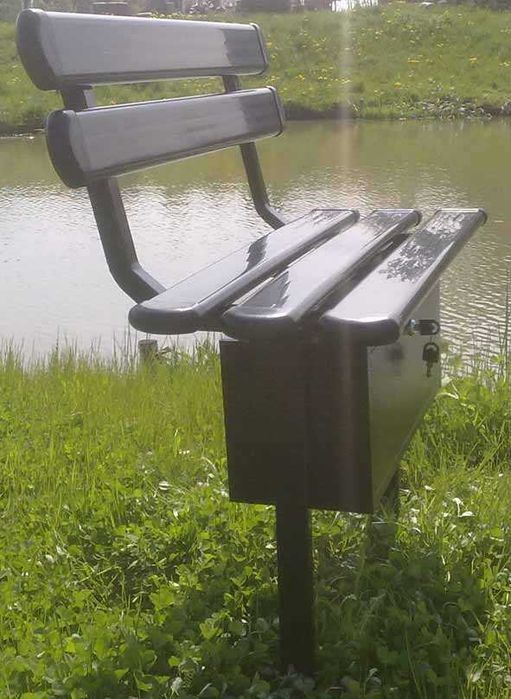 Ławka cmentarna plastikowa