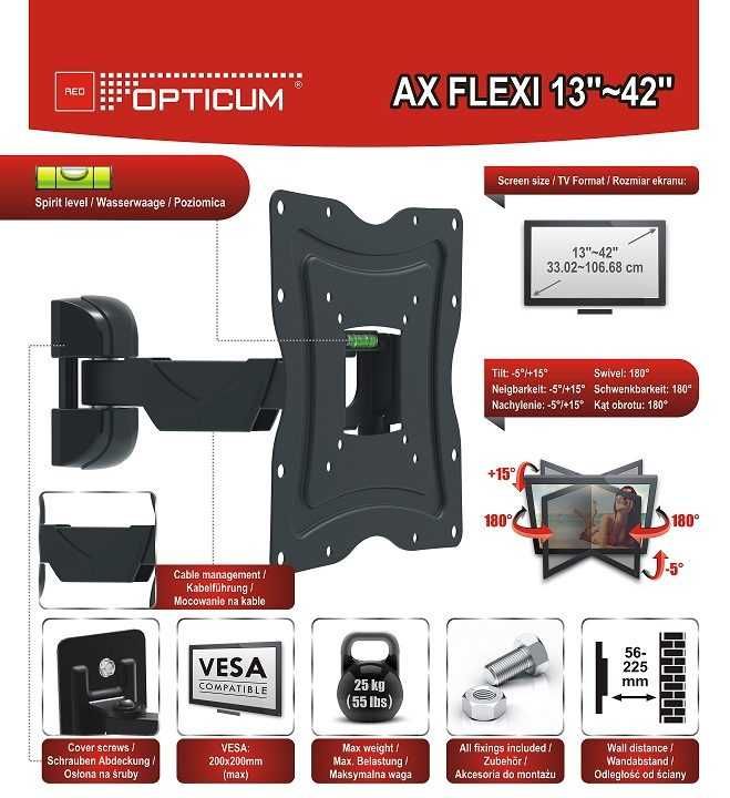 Suporte Lcd Opticum Ax Flexi 13/42