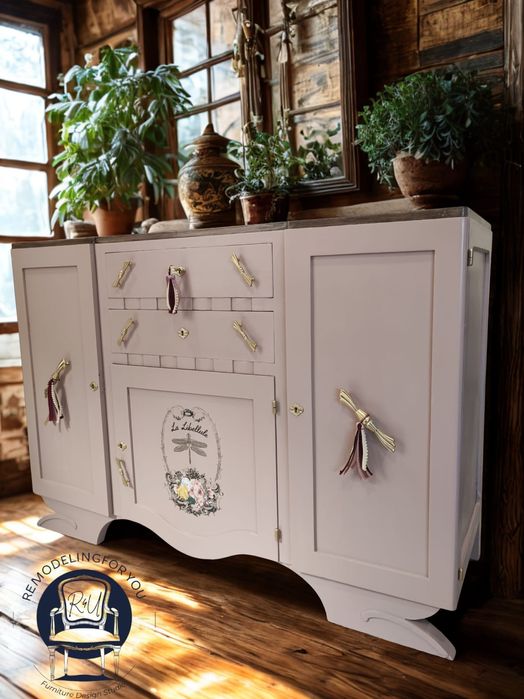 Móvel Aparador  Rosa Velho