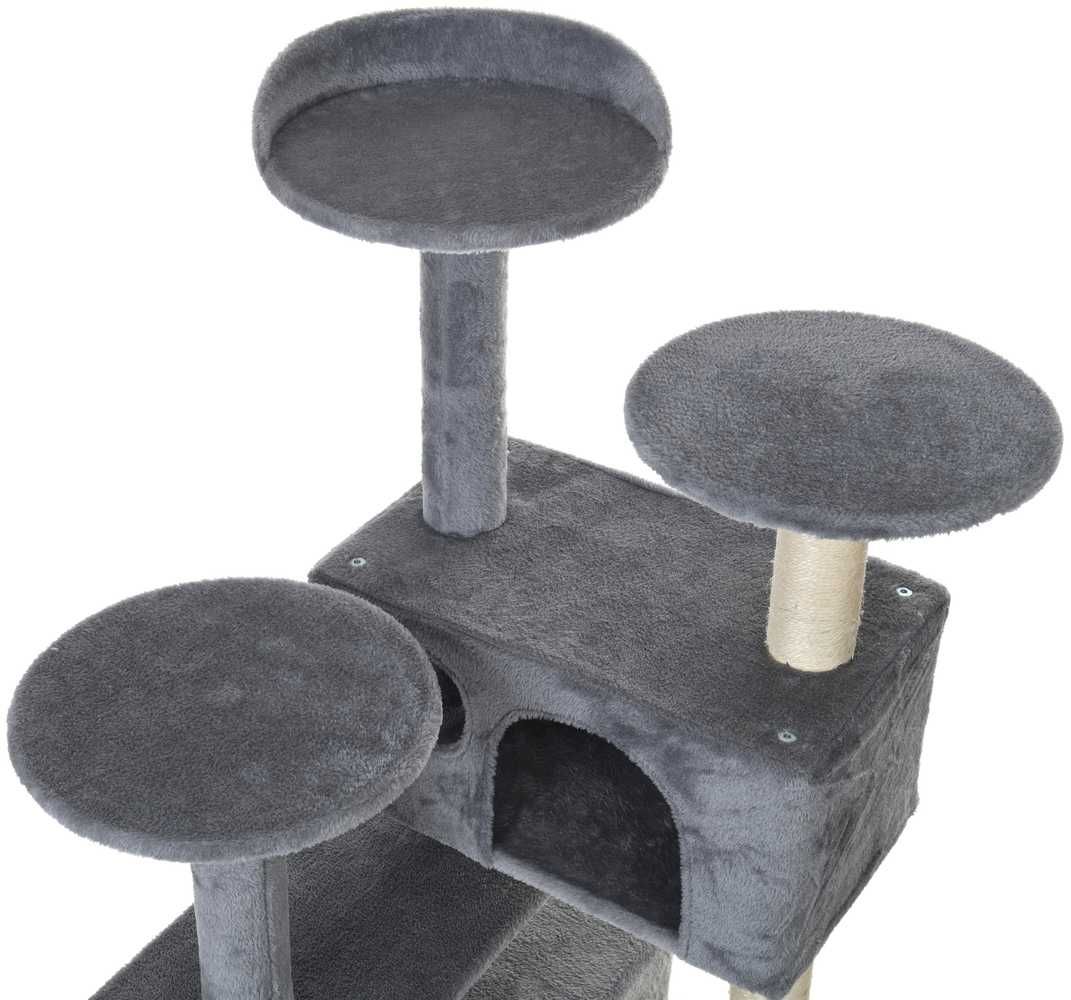 Drapak dla kota 7 poziomów  130 cm drzewko szare