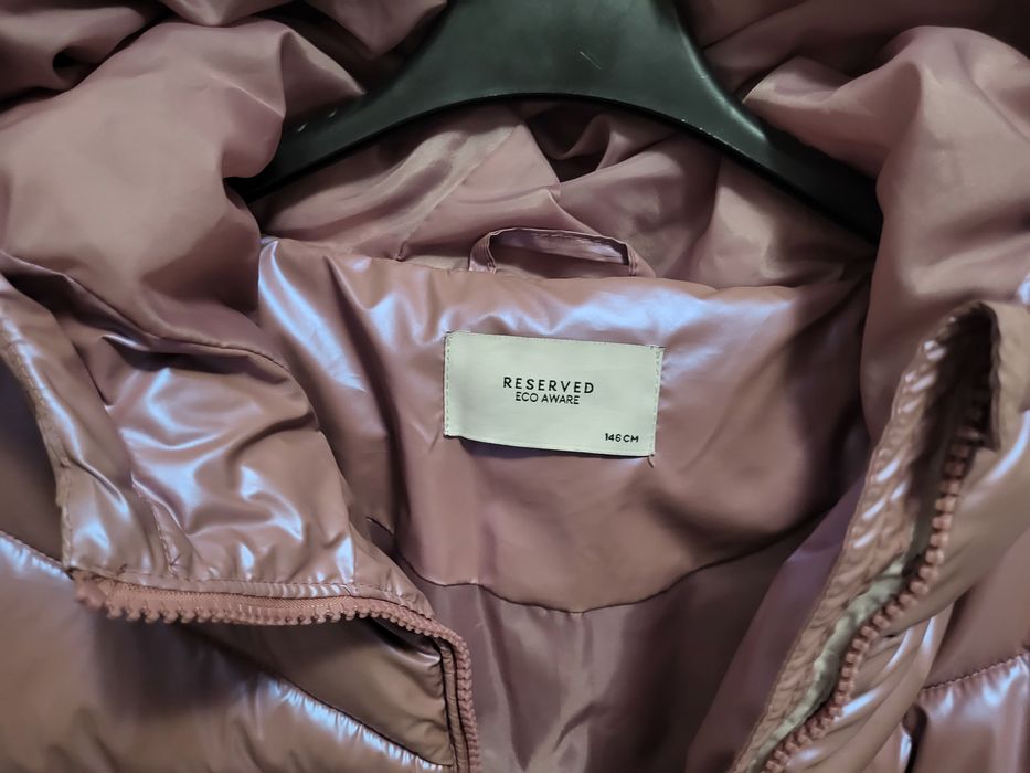 Reserved dziewczęca zimowa różowa holo 146