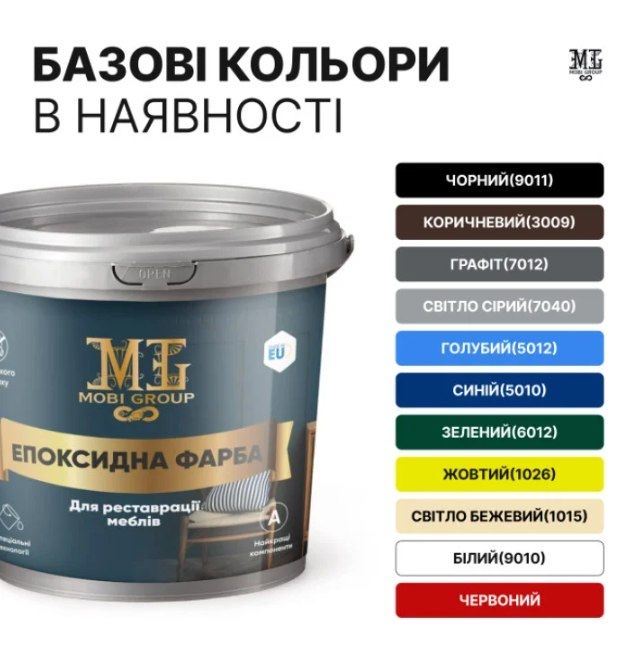 Епоксидна фарба для меблів MG 1кг