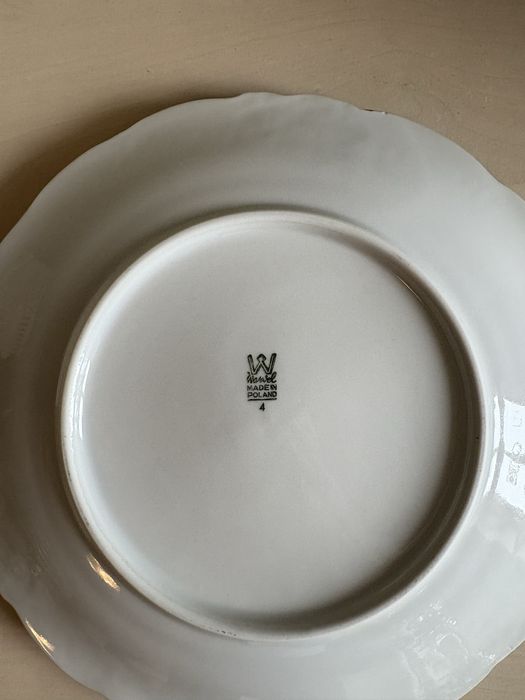 Talerze porcelana Wałbrzych