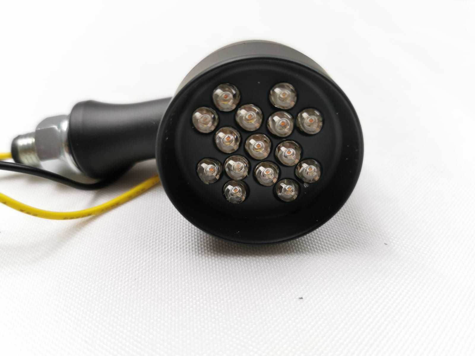 Kierunkowskazy LED czarne metalowe Kierunkowskaz Chopper Custom