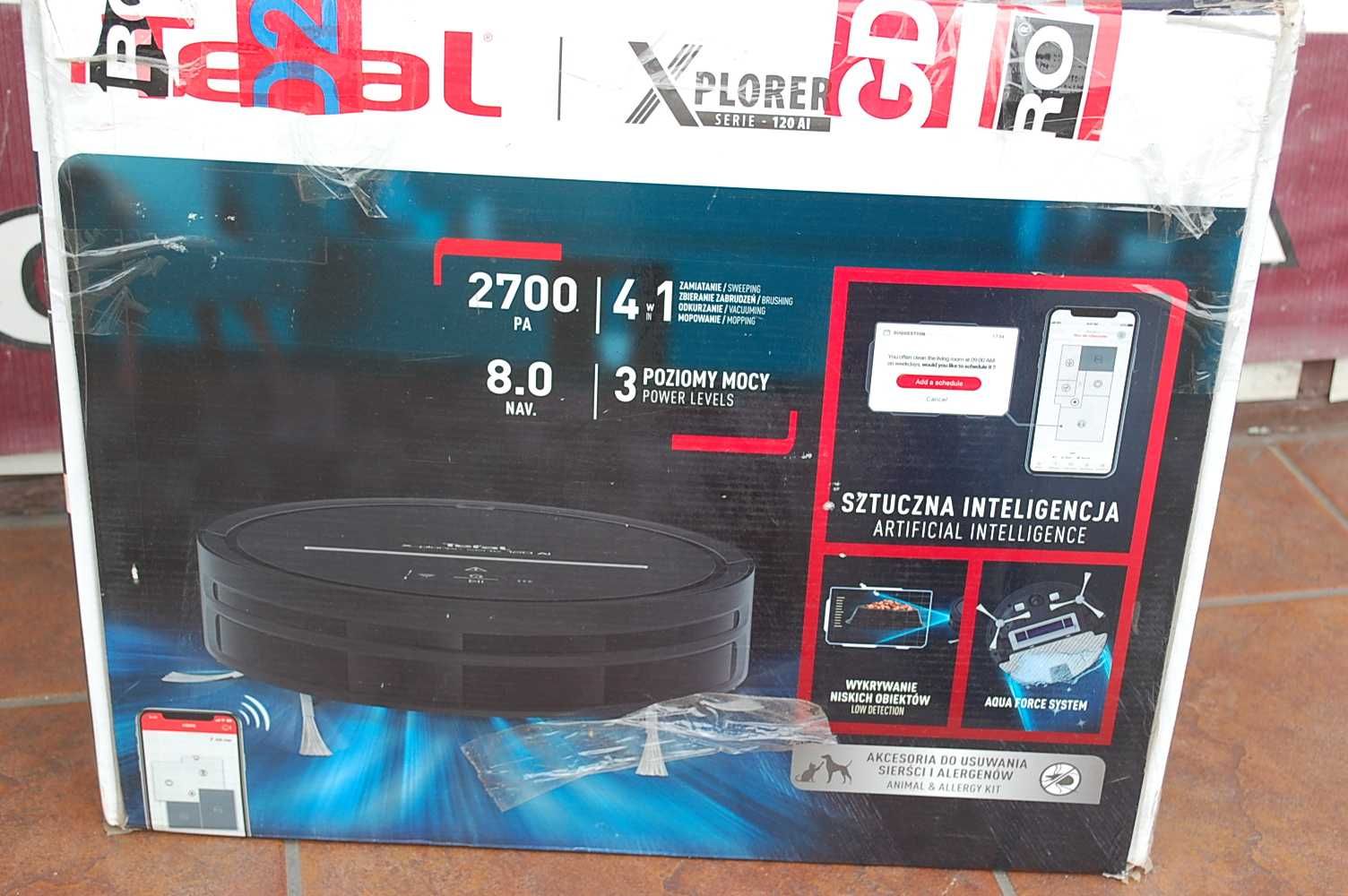 Robot sprzątający Tefal X-plorer Serie 120 AI