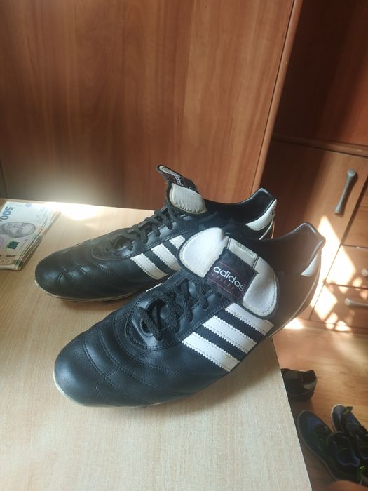 Бутси adidas kaiser 5, шкіряні, копачки для футболу 45-46 розмір