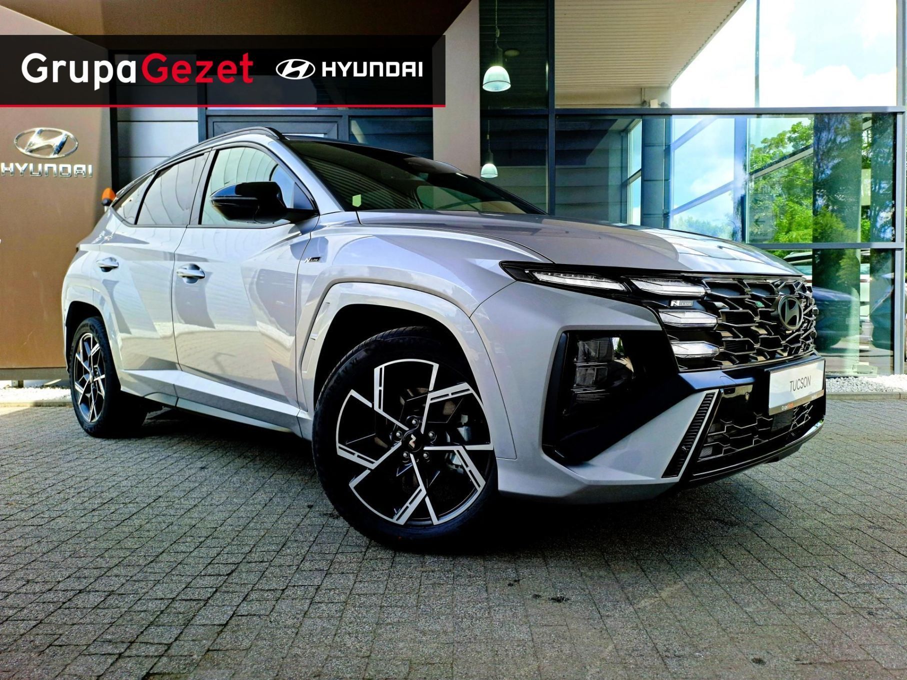Hyundai Tucson N-Line + Luxury Shimmering Silver OD RĘKI !!! 1.6T-GDI 215KM 6AT HEV