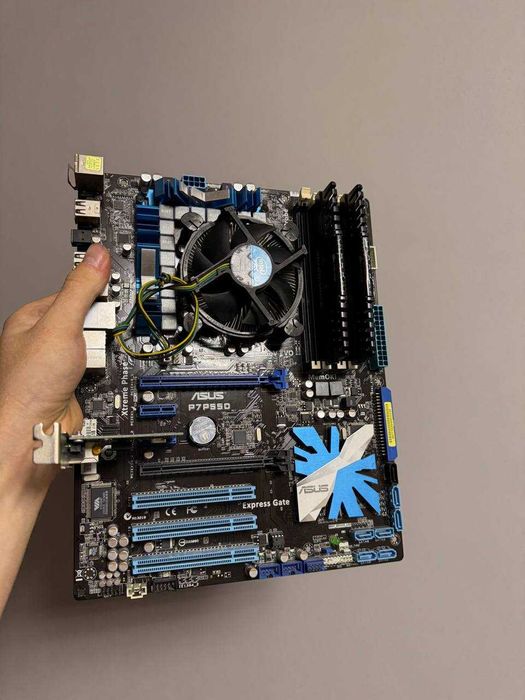 Комплект 1156 i7 860/Asus P7P55D/8GB/охолодження/мережева карта