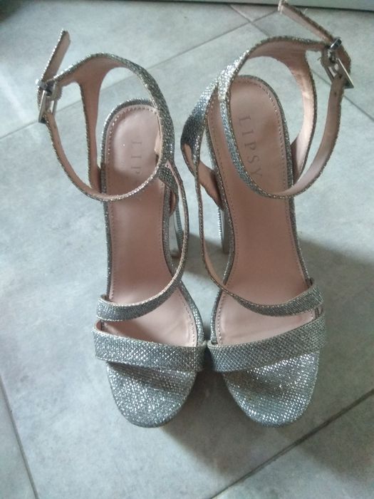 Sandałki na grubym  obcasie Londyn roz. 37