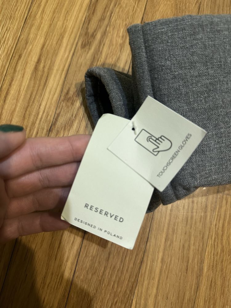 Нові теплі чоловічі рукавички RESERVED, розмір L