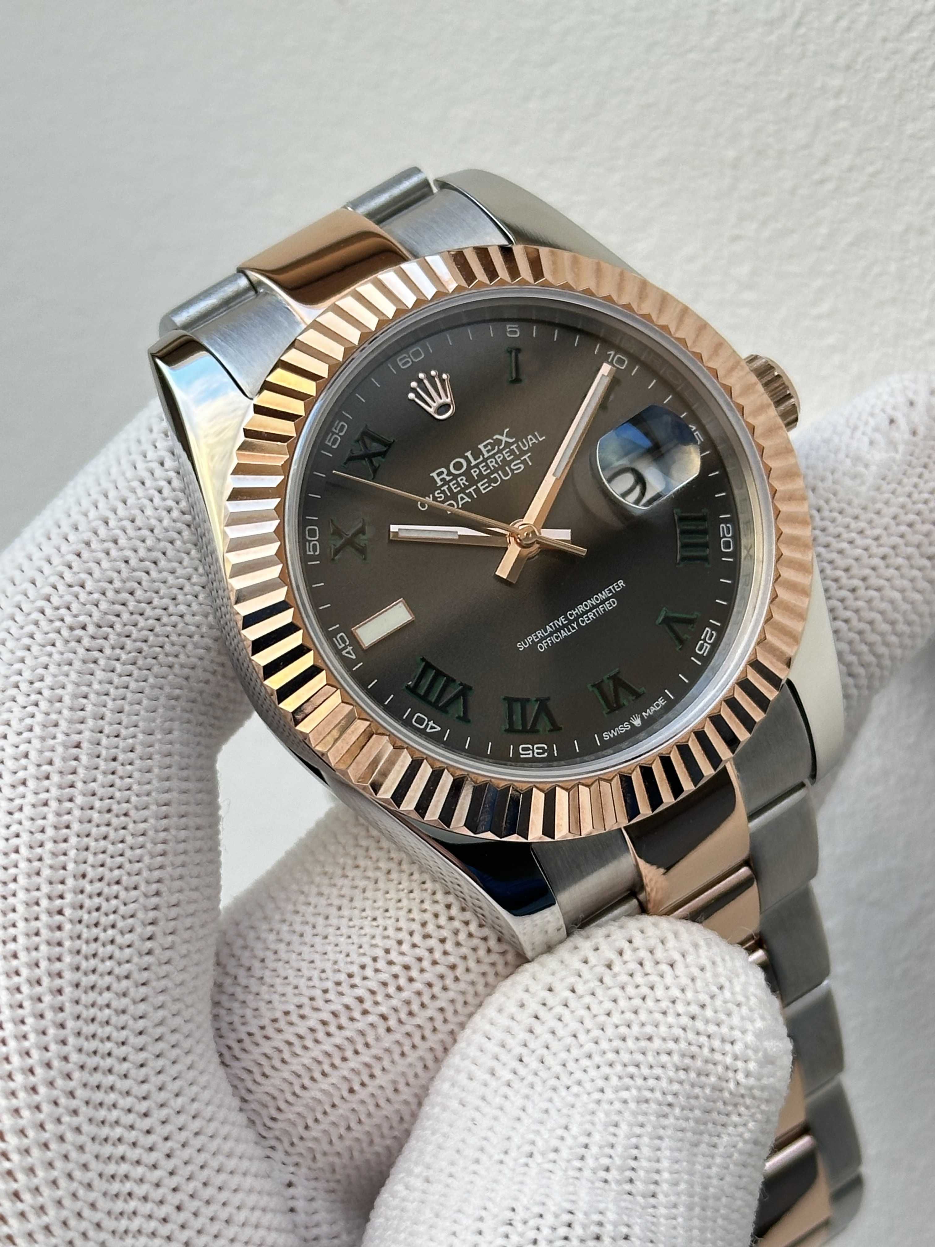 Швейцарские часы Rolex Datejust Wimbledon Gold. Эксклюзивные