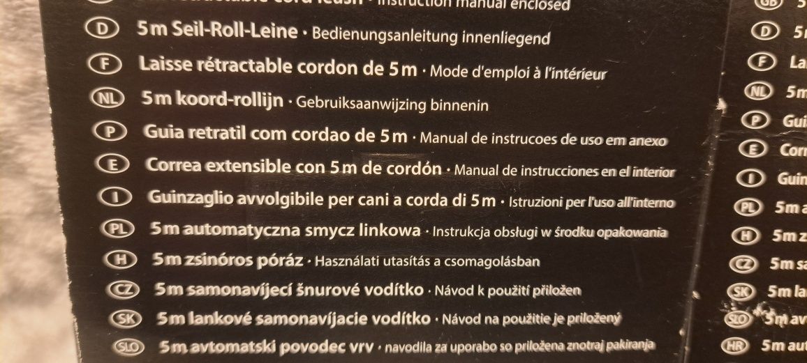 Nowa Smycz Automatyczna Linkowa Flexi S 5 metrów