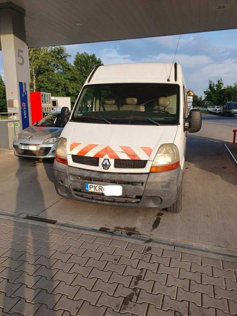 Renault Master max długi wysoki brygadówka, klima, 2,5 diesel 7 miejsc