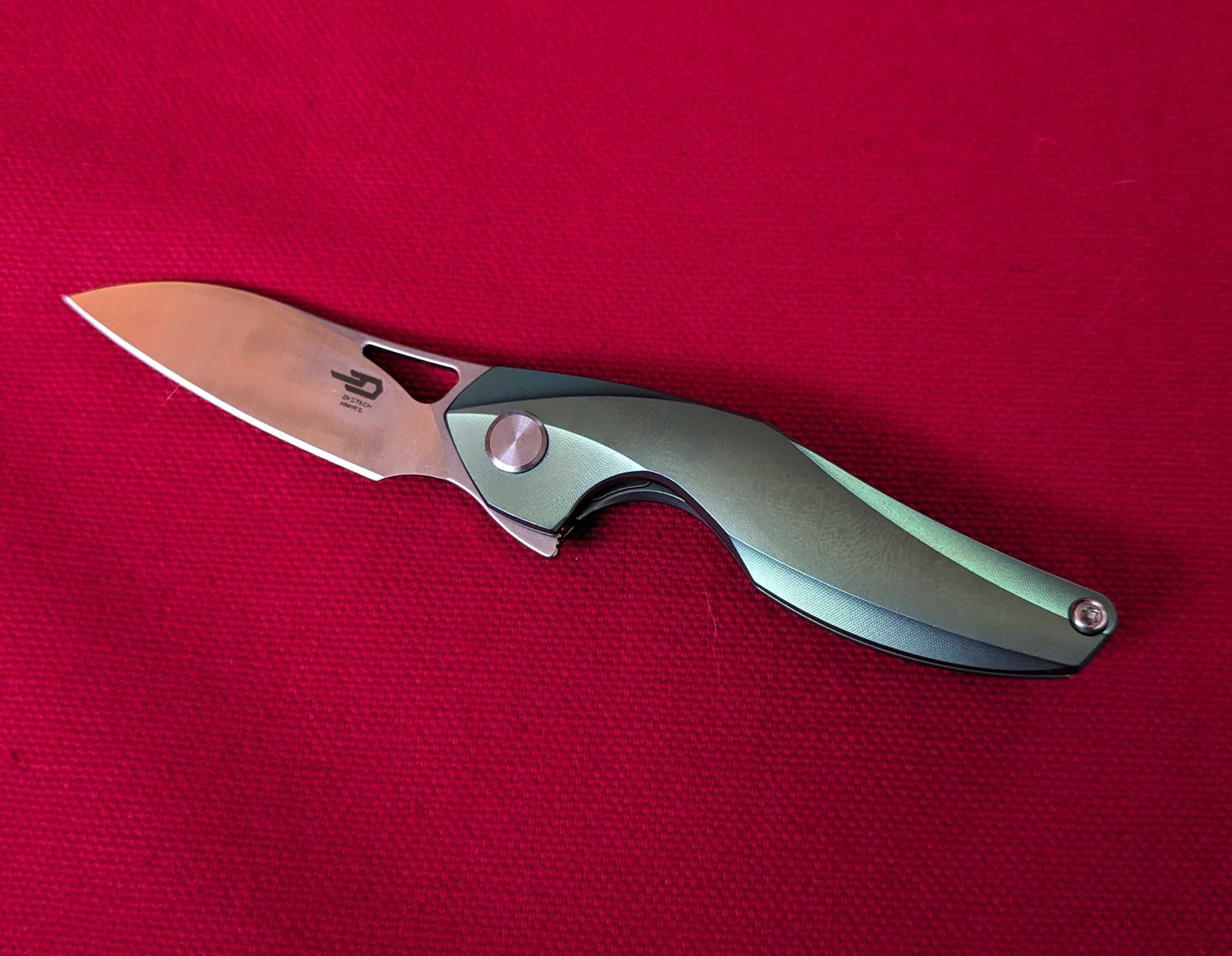 Nóż Bestech Knives Isham The Reticulan Frame Lock Green Ti (BT1810C)