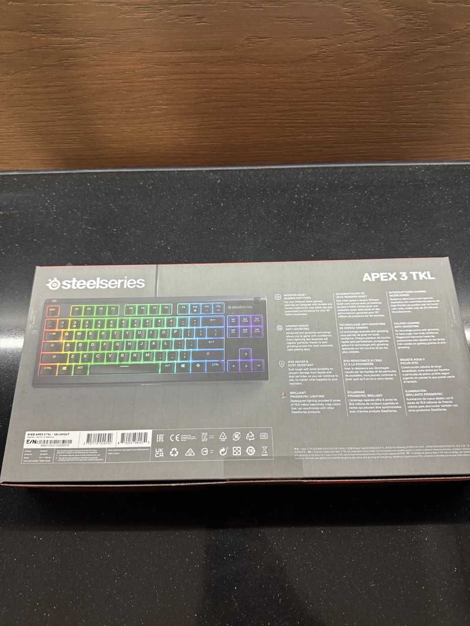 Teclado Steelseries Apex 3 TKL (US) - Selado