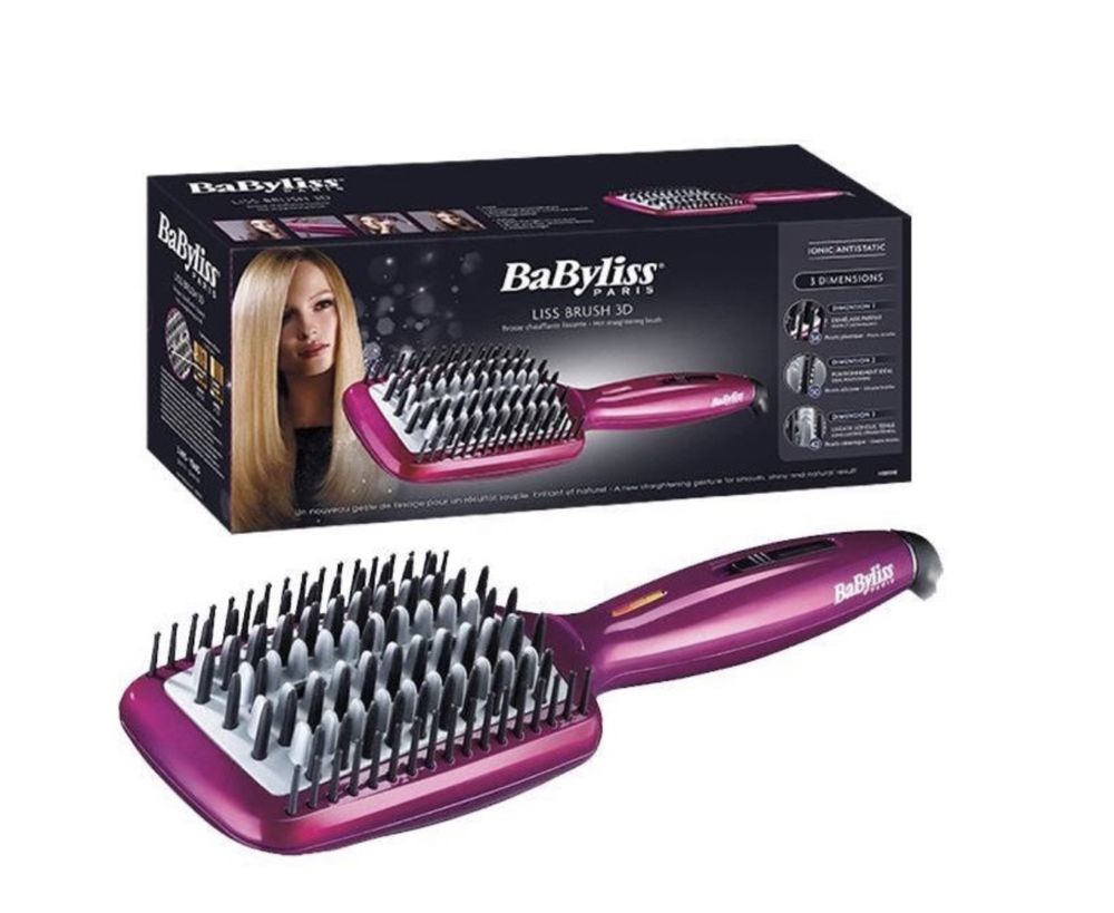 Escova alisadora Babyliss Liss Brush 3D - nova