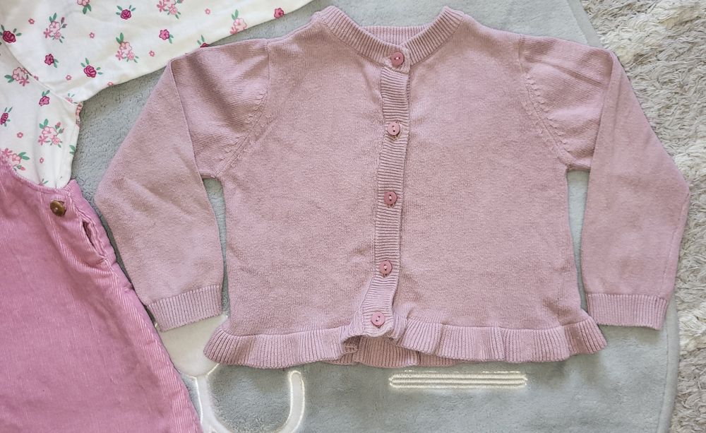 80 zestaw paczka dla dziewczynki spódniczka ogrodniczka rampers h&m