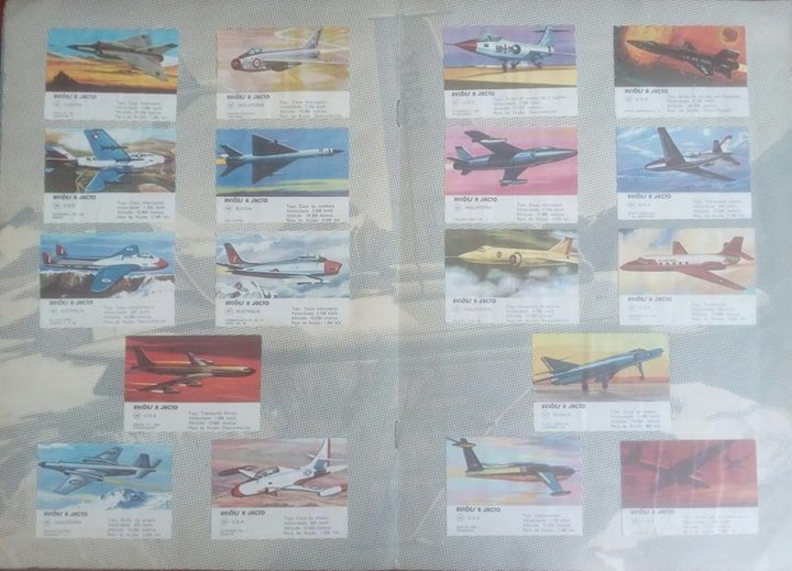 COLECIONADORES Excelente Coleção Caderneta de Cromos de Aviões a Jato