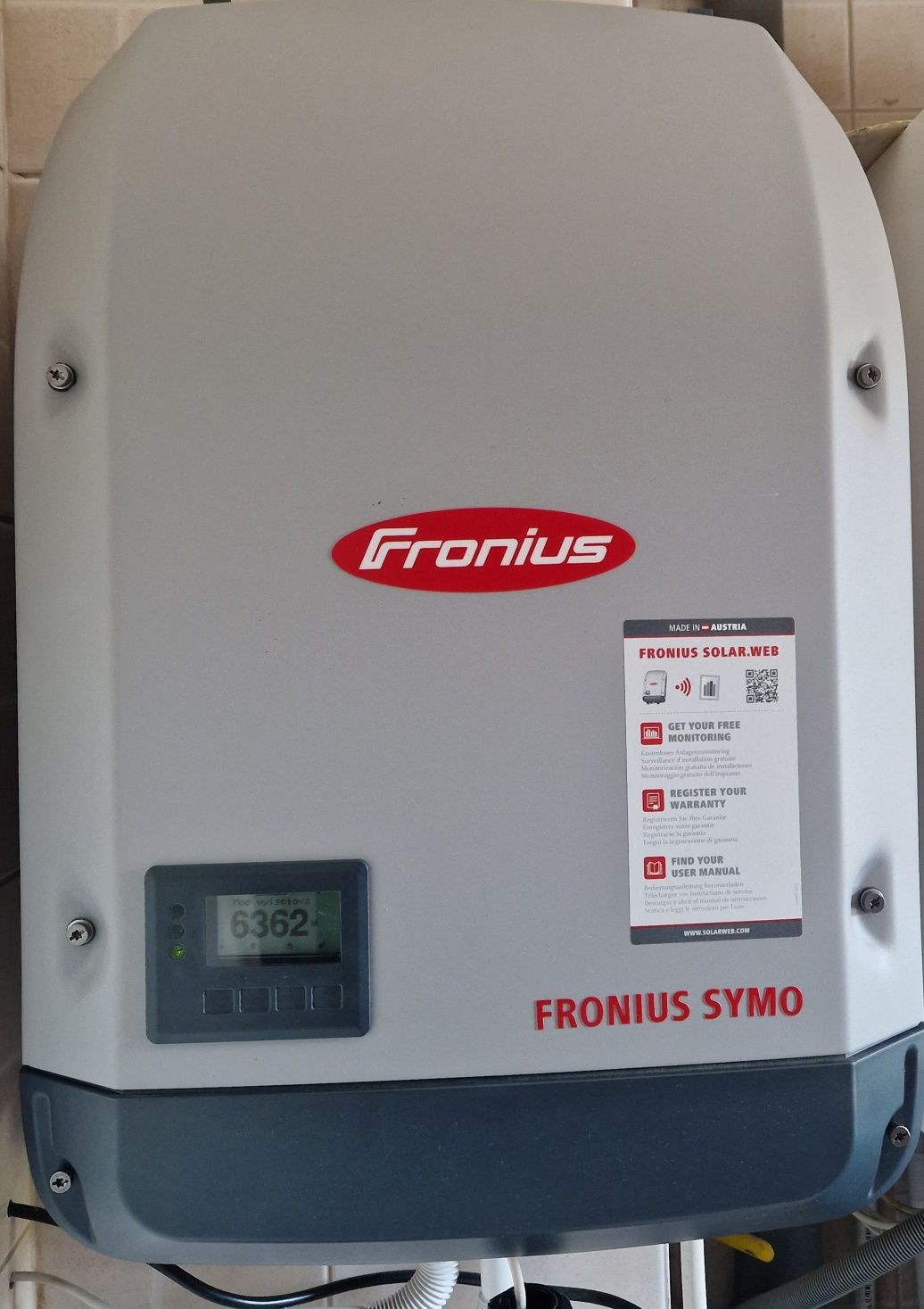 Inwerter (falownik) b. dobry stan, gwarancja. Fronius Symo 7.0-3-M.