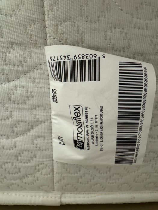 Cama Base Sommier + Colchão individual/solteiro Molaflex